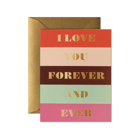 Colour Block Love Greeting Card