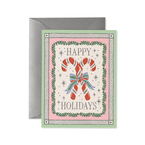 Candy Cane Greeting Card