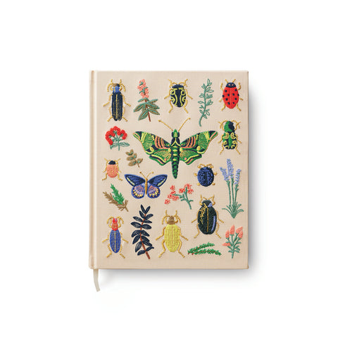 Embroidered Fabric Sketchbook Curio