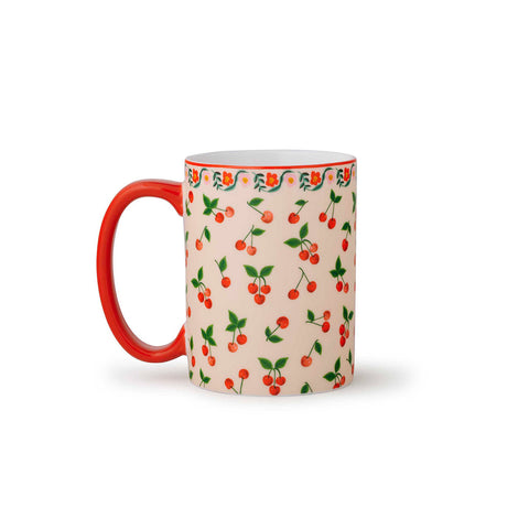 Cherries Porcelain Mug