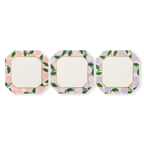 Pink Hydrangea Mini Notepad Trio