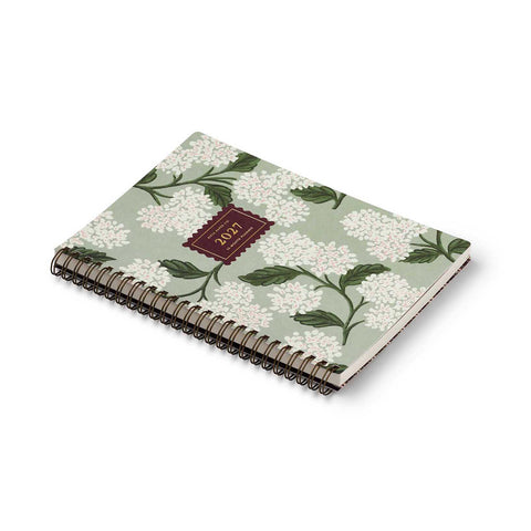 2027 Sage Hydrangea Weekly Spiral Planner