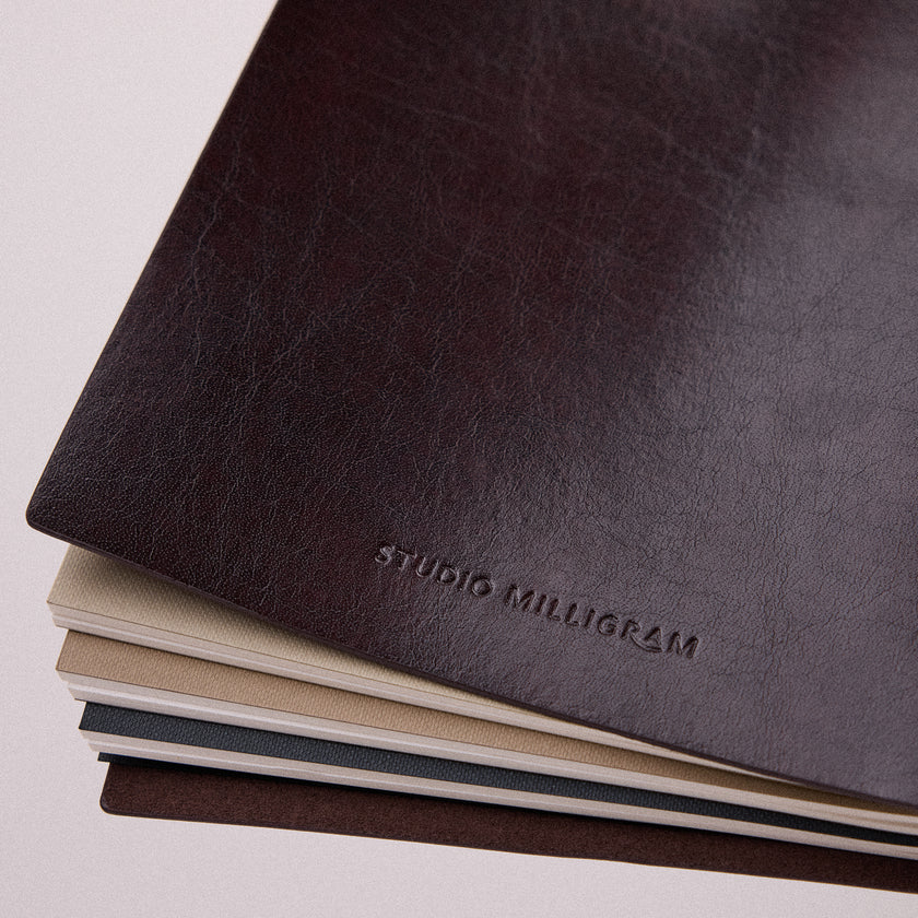 Studio Milligram Refillable Leather Journal Set A5