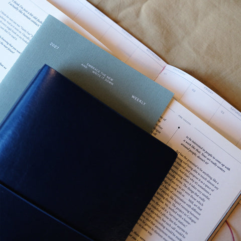 2027 Diary Refillable Leather Journal Set A5