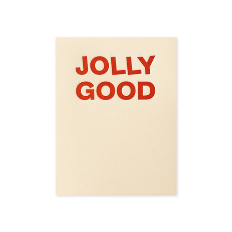 Jolly Good Greeting Card