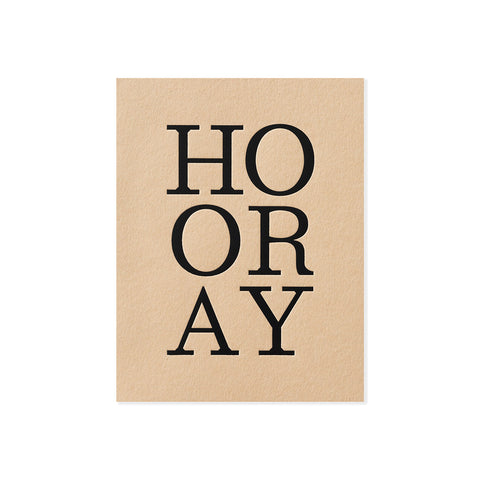 HOORAY Greeting Card