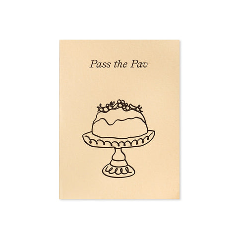 Pass the Pav Greeting Card