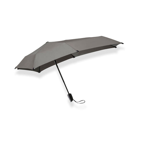 Mini Foldable Storm Umbrella Pure Black Passion Red Silk Grey