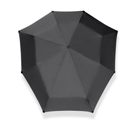 Mini Foldable Storm Umbrella Pure Black