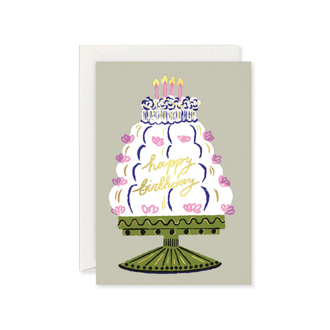 Happy Birthday Cake Greeting Card