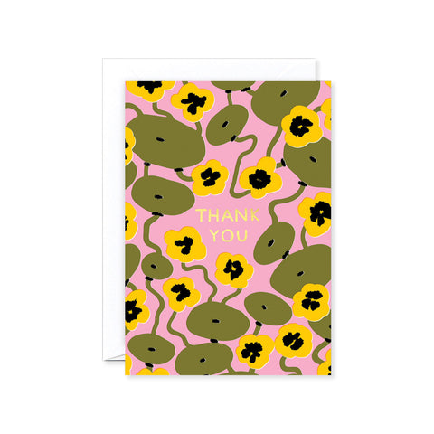 Thank You Nasturtiums Greeting Card