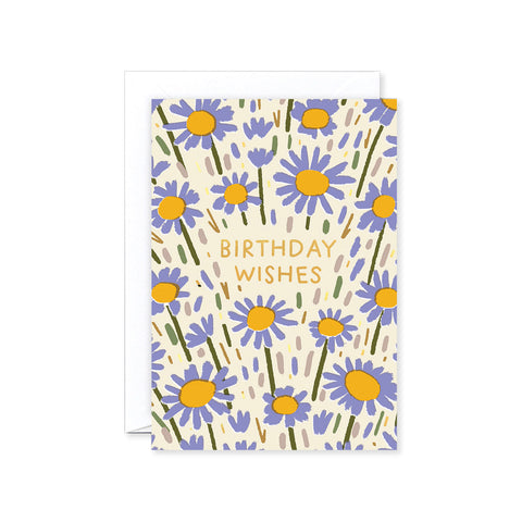 Flower Field Birthday Greeting Card