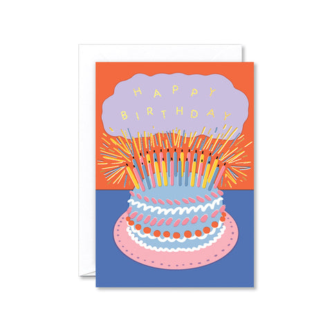 Cake & Candles Birthday Card