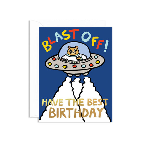 Blast Off! Birthday Card