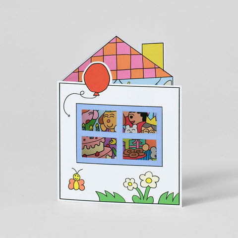 Birthday House Party Greeting Card