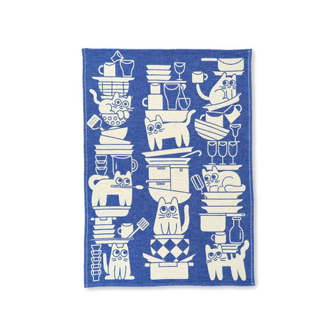 Kitchen Cats Tea Towel