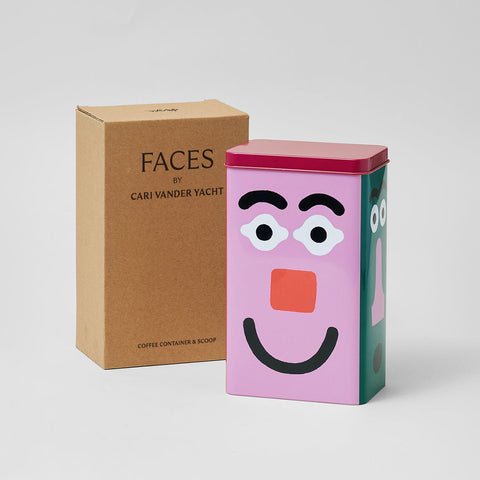 Faces Coffee Storage Tin