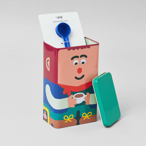 Lil Guy and Coffee Storage Tin