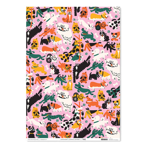 Dogs Day Out Wrapping Sheet