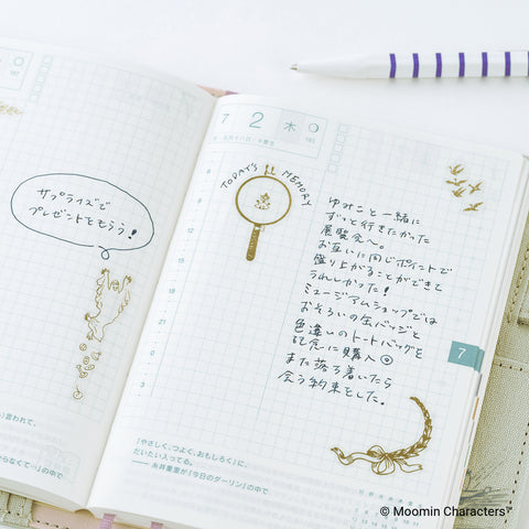 Moomin Foil-Stamped Clear Stickers