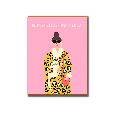 Stylish Mum Greeting Card