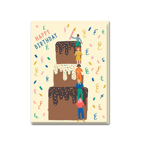 Cake Tower Greeting Card