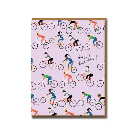 Cycle Gang Greeting Card