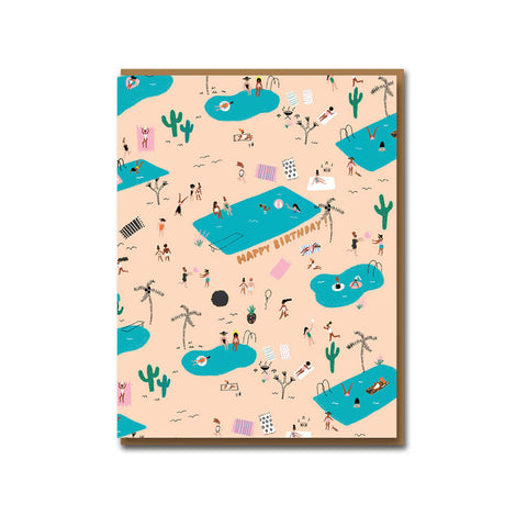 Pool Party Forever Greeting Card