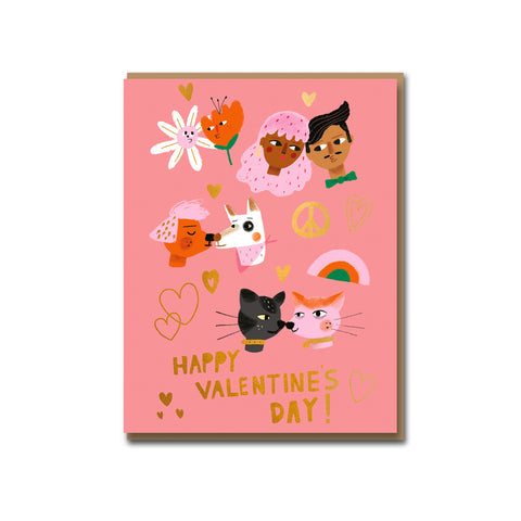 Kiss Faces Greeting Card