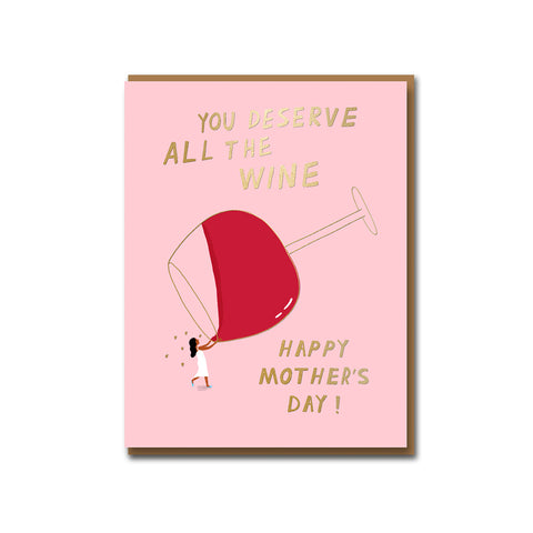 All the Vino Greeting Card