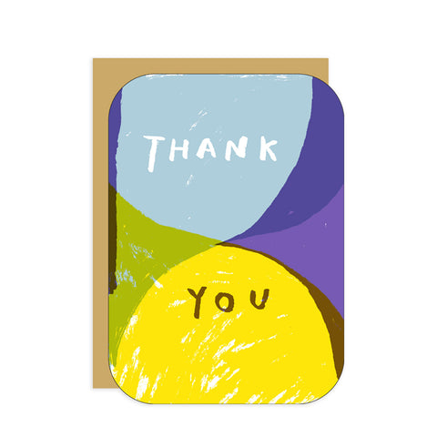 Color Study Thank You Greeting Card