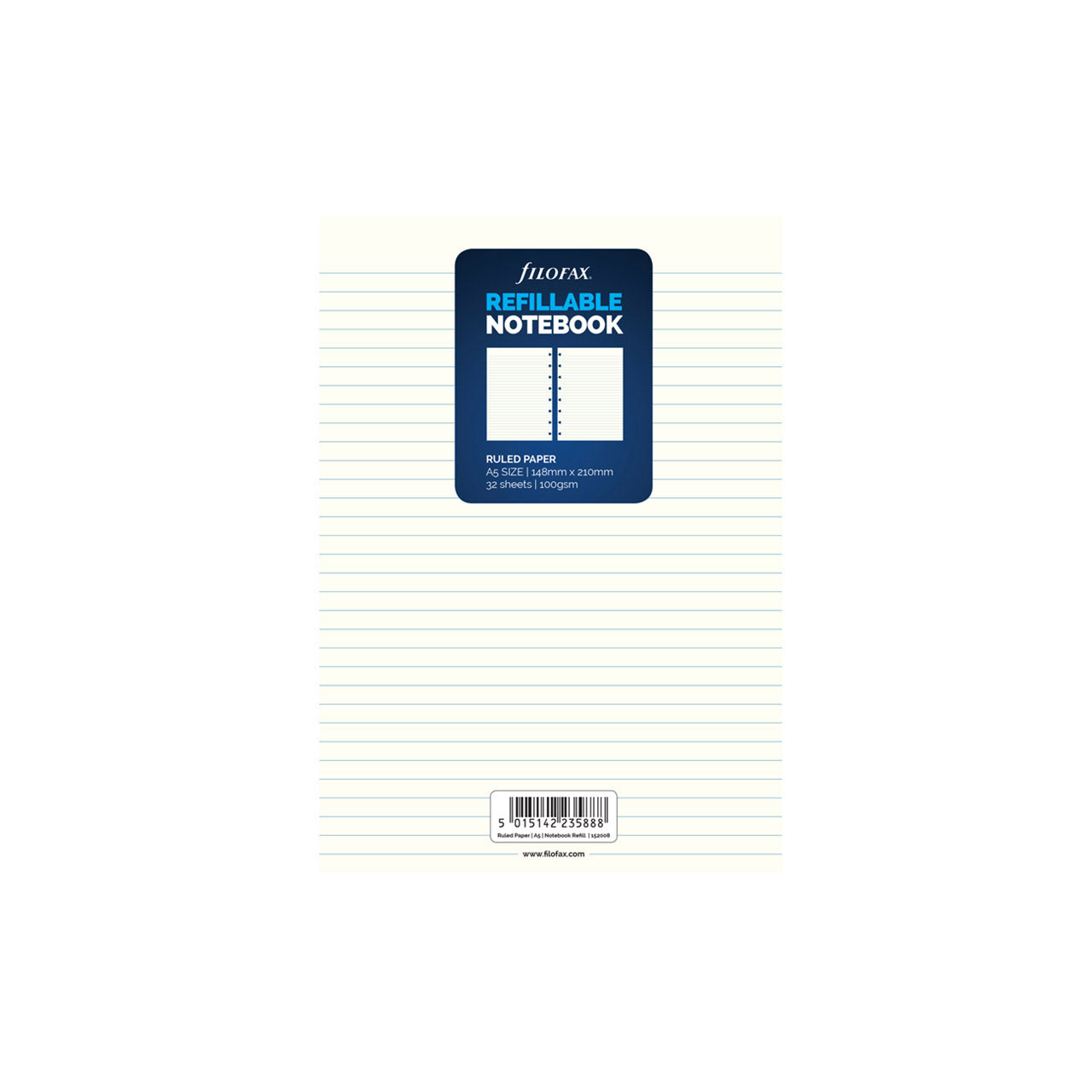 Filofax Notebook Paper Refill A5 – Milligram