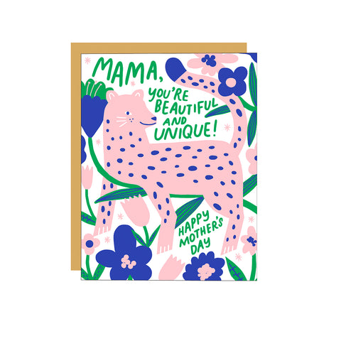 Mama Leopard Greeting Card