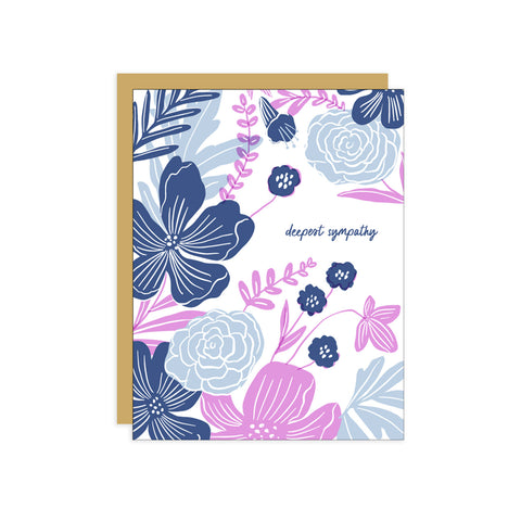 Sympathy Flowers Greeting Card