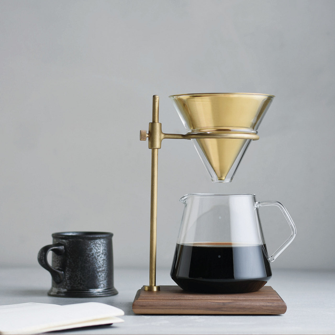 Kinto SCS Brass Pourover Coffee Stand Set – Milligram