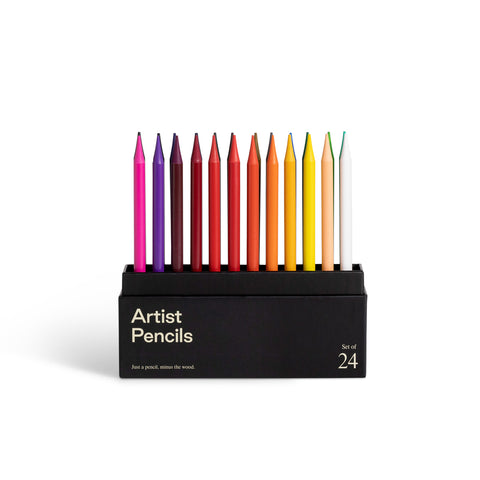 Woodless Artist Pencils Set of 24