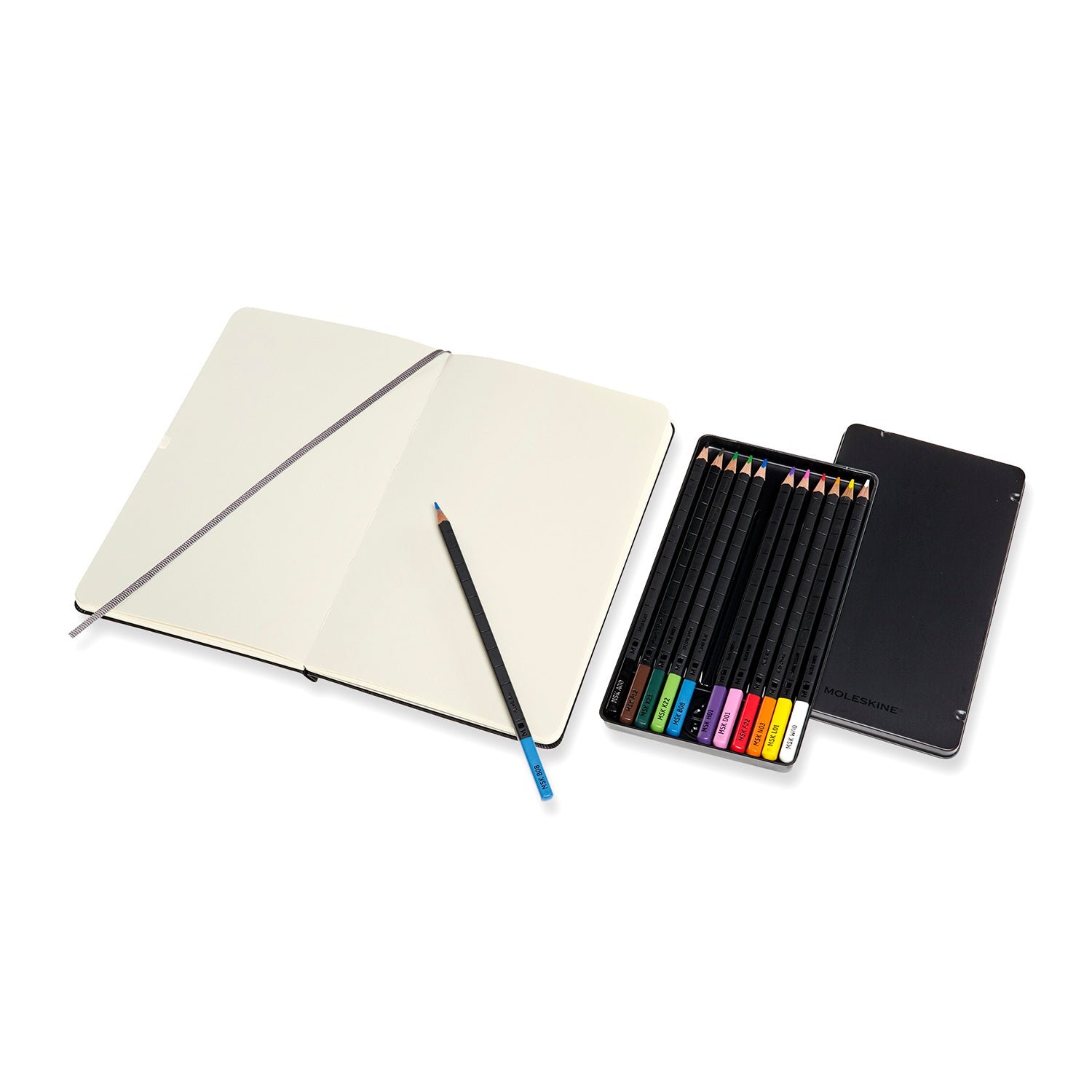 Moleskine Sketchbook & Watercolour Pencils Set – Milligram