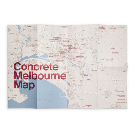 Concrete Melbourne Map