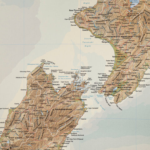 New Zealand / Aotearoa Canvas Map