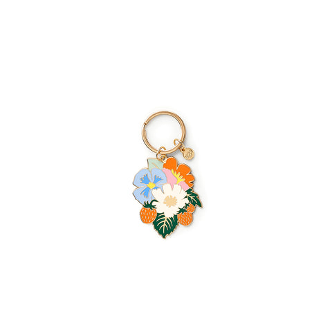 Strawberry Fields Enamel Keychain