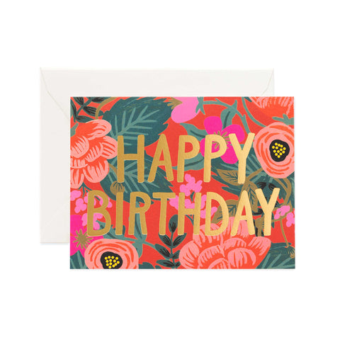 Poppy Birthday Greeting Card