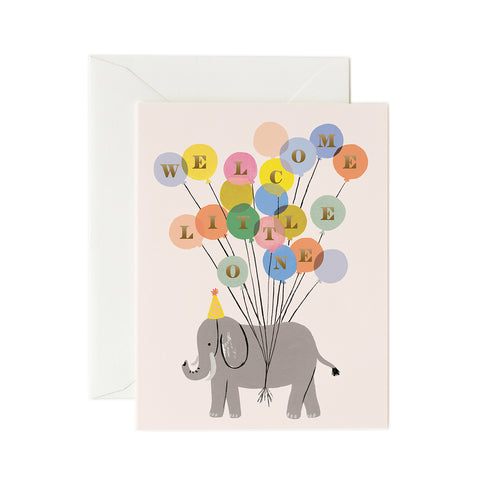 Welcome Elephant Greeting Card