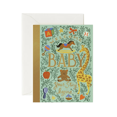 Storybook Baby Greeting Card