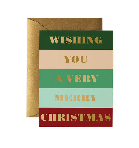 Colour Bar Christmas Greeting Card