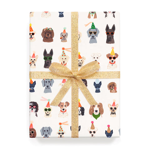 Party Dogs Wrapping Sheet