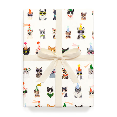 Party Cats Wrapping Sheet