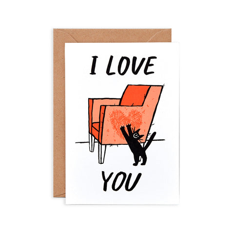 Cat Love Greeting Card