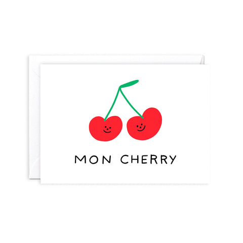 Mon Cherry Greeting Card