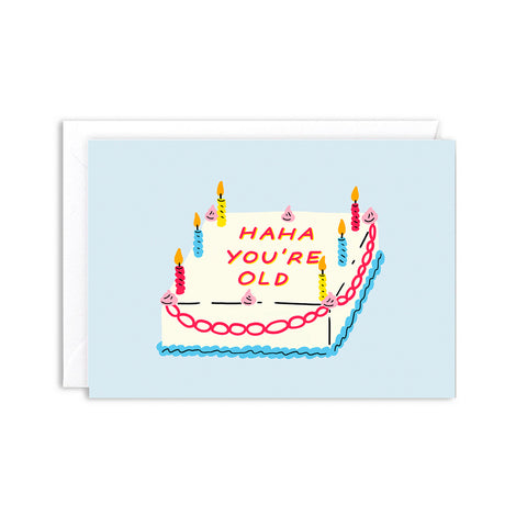 Haha Cake Greeting Card