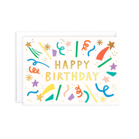 Happy Birthday Burst Greeting Card